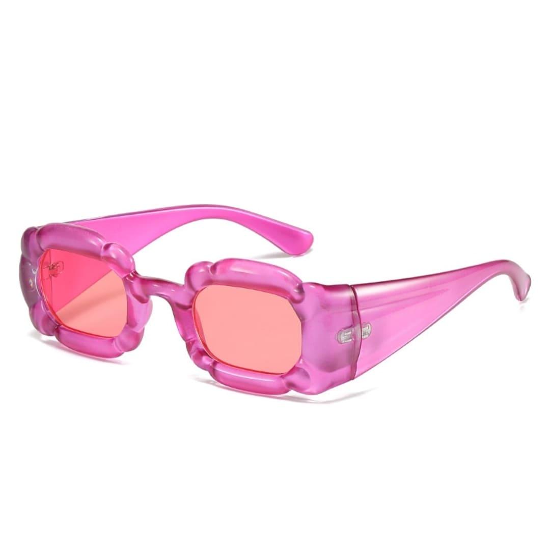 Óculos de Sol Retângulo Candy Color Proteção UV400 Antirreflexo - Migarus